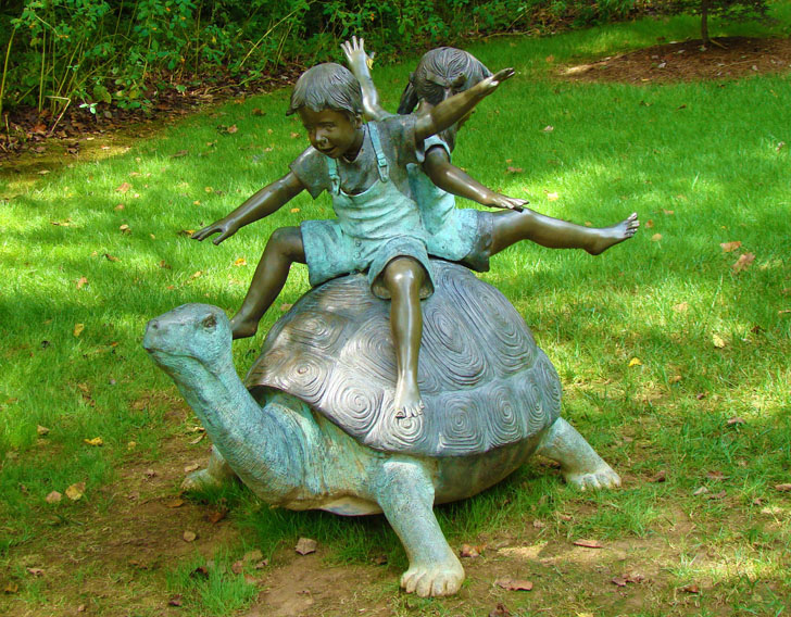 Children on Turtle