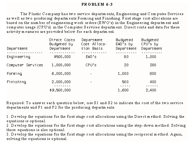 Problem 6-3