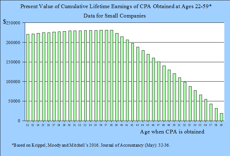 Lifetime Present Value of CPA Small Companies