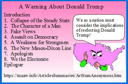 A Warning about Donald Trump!