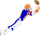 Football Receiver Catching Ball Graphic