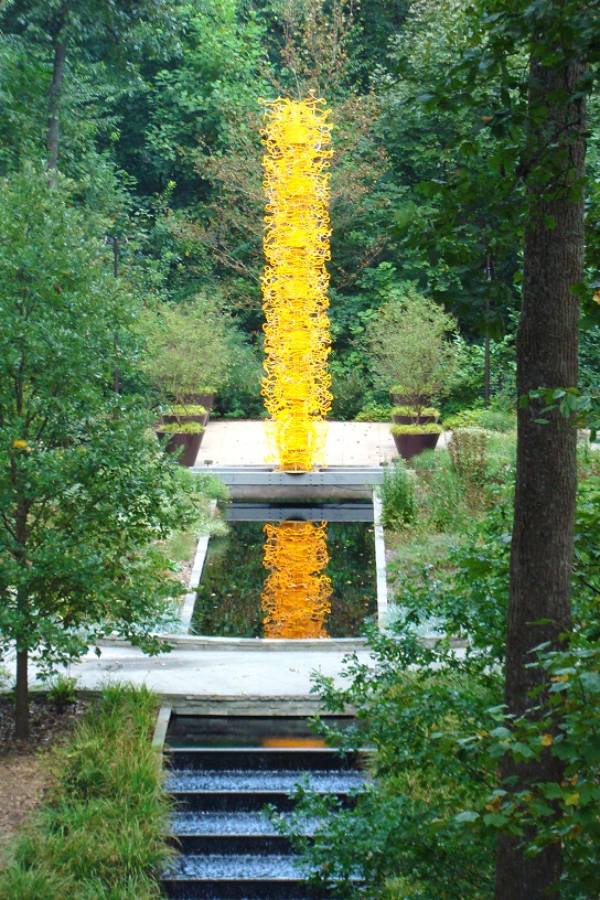 Chihly Glass at the Water Mirror Atlanta Botanical Garden