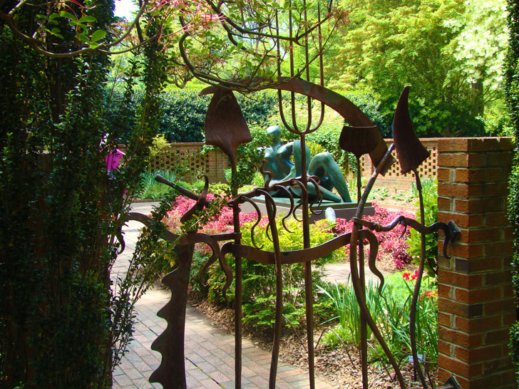 Atlanta Botanical Garden Gate and Sculpture