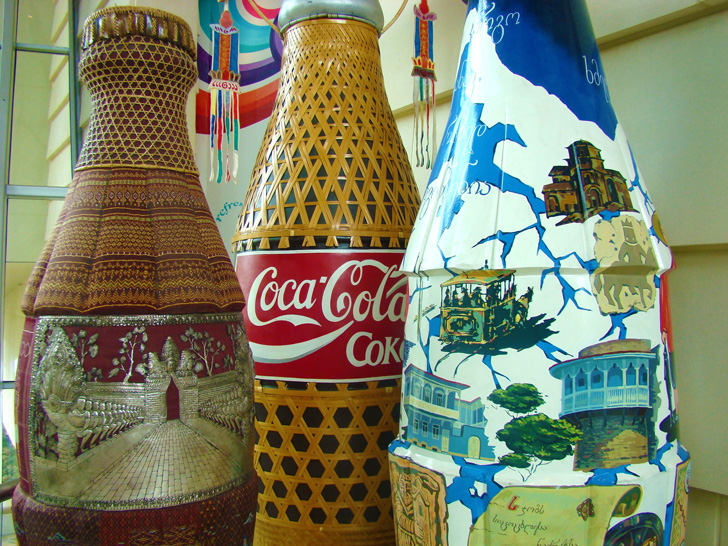 Coke Museum Atlanta Bottle Art