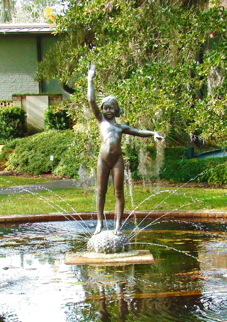 Brookgreen Gardens Girl in Pond